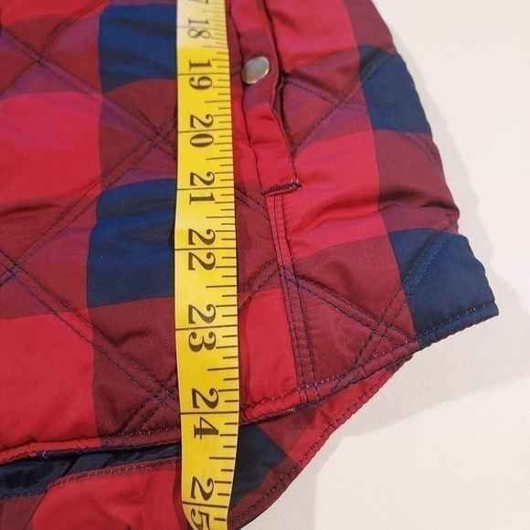 𝅺KENSIE Jeans Quilted Puffer Buffalo Plaid Vest - Picture 8 of 10